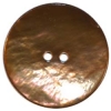 Brown Shiny Agoya Shell 2-Hole Button (1/2" good for shirts, 5/8" good for Hawaiian shirts)
