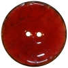 Raspberry Resin Coconut 2-Hole Button 1 1/2"