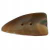 Thick Tan Shell Toggle Sz 1 1/2"
