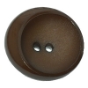Brown Asymmetrical Concave 2-hole Button