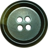 Variegated Green 4-hole Button w/ Rim