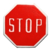 Stop Sign Button Sz 3/4"
