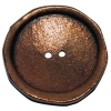 Copper Irregular 2-hole Button 7/8"